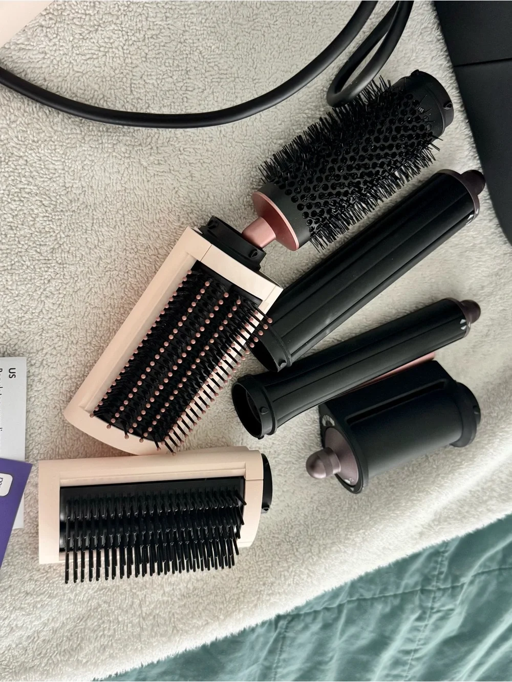Dyson Airwrap Multi-Styler in Cream and Rose Gold with Attachments (authentic)